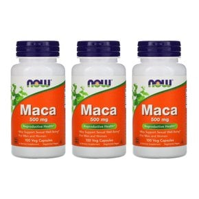 마카 MACA 500mg 100베지캡슐 X 3통