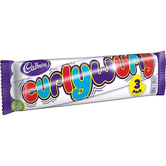  캐드버리 컬리 월리 초콜릿 Cadburys Curly Wurly 21.5g 3개 10개