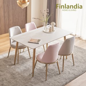 핀란디아 보니아세라믹 4인식탁세트(의자4)