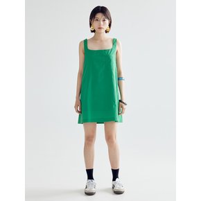 SQUARE MINI DRESS - GREEN