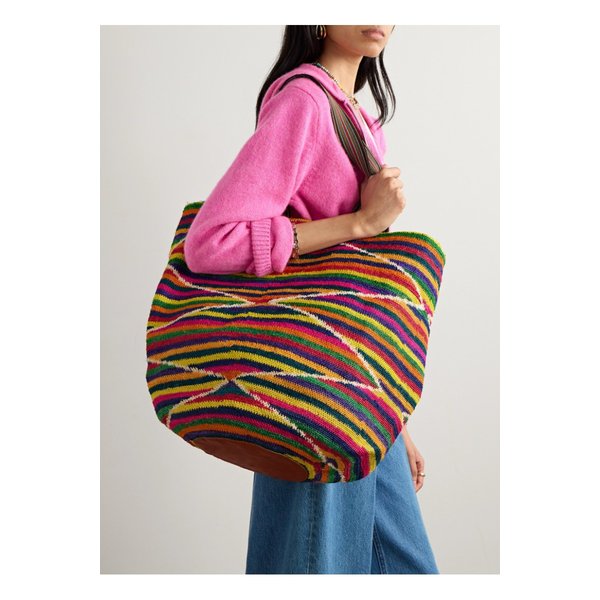 애디안 시그라 캔버스 스트라이프 사이잘삼 스트로 토트 1647597339737858