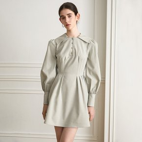 YY_Shirt collar cruise dress