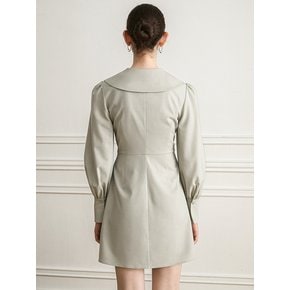 YY_Shirt collar cruise dress