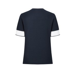 [23SS] [BRITISH CLASSIC]네이비 피케 라운드 티셔츠 HWTS3B479N3