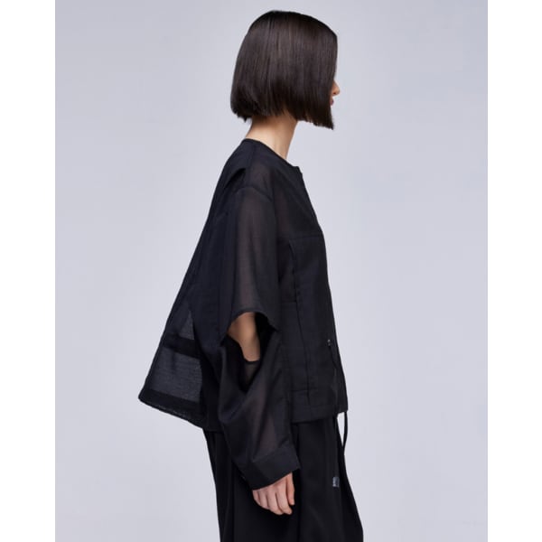 [파주점] [송지오우먼]시그니처 라운드넥 점퍼 블랙 WH3JP306BK