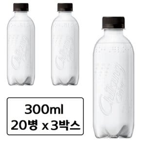 칠성 사이다 제로 칼로리 에코 무라벨 300m x 60페트 병 펫 탄산 음료수