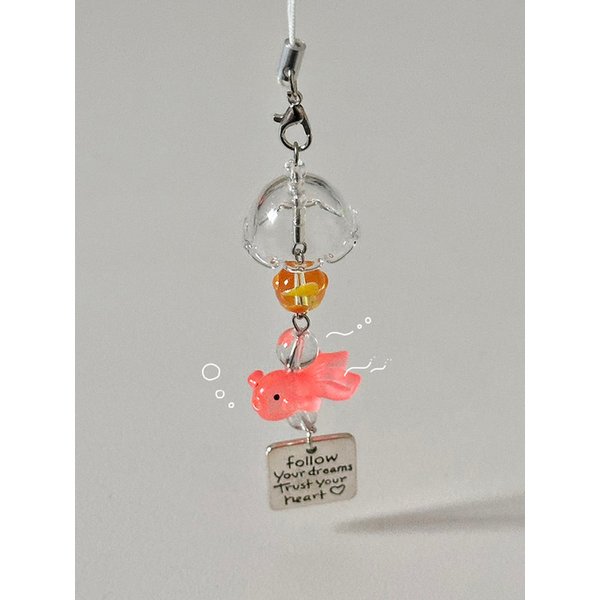 Lucky fish 행운의 물고기 키링 (미니풍경)