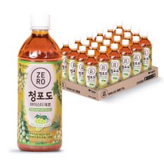 맥널티 청포도 아이스티 제로칼로리 음료 500ml 24개입