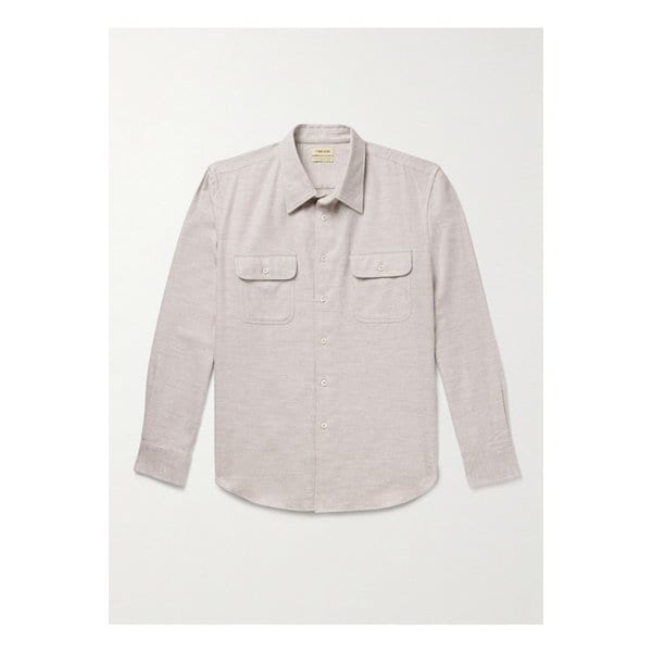 드 본 팩처 코튼 야크 울 혼방 트윌 셔츠 뉴트럴 1647597352183797