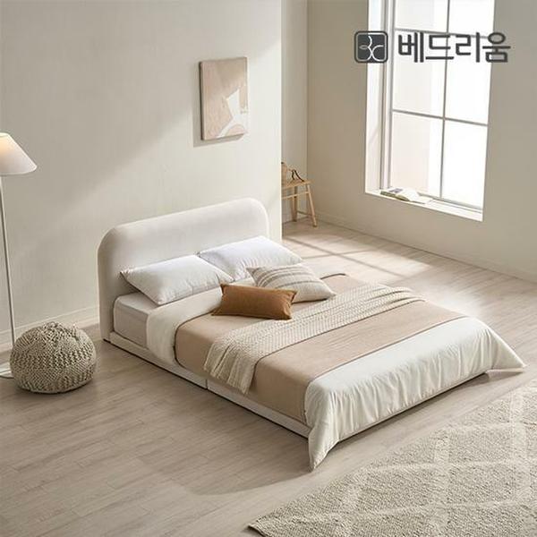 금성침대 베드리움 라온 저상형 침대 Q 신혼침대 패키지 (침대+헤드+릴렉서 허리특허 매트리스)