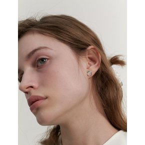 [Silver] Pure Gemstone Earrings (L241MER090)