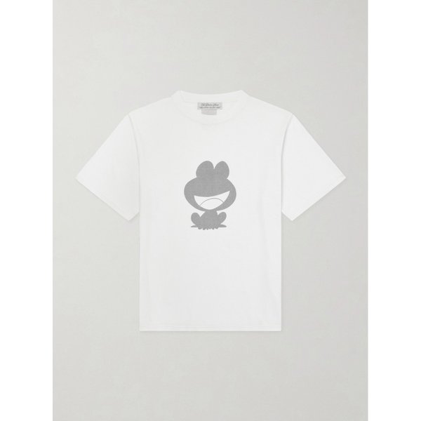 레미 릴리프 프로그 프린트 코튼 저지 티셔츠 46376663163074090