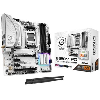  ASRock B650M PG Riptide WiFi White 에즈윈