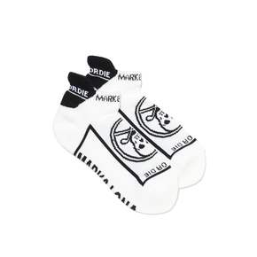W GN CIRCLE SKULL SNEAKERS SOCKS 화이트 EVR LS1YS31F WH