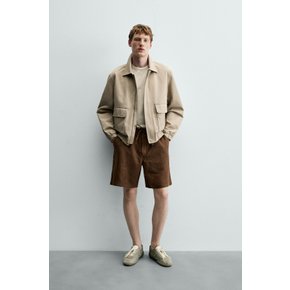 릴렉스핏 100 린넨 반바지 / 3692/311/973 BROWN