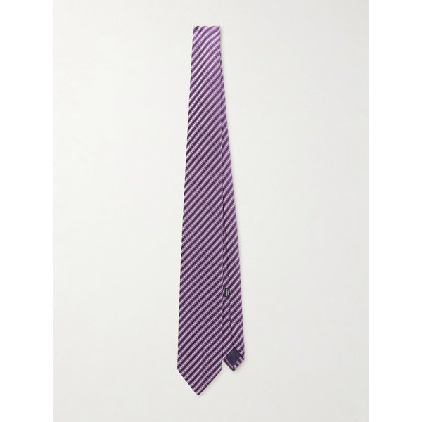 샤르베 8.5cm 스트라이프 실크 자카드 넥타이 46376663162965304