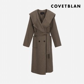 [COVETBLAN] 빅카라 핸드메이드 더블코트(V226MCT104W)