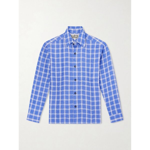 카틱 리서치 파타우디 체크 린넨 셔츠 46376663162975391