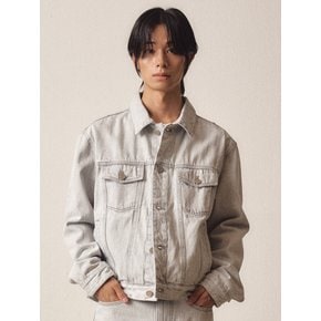 Basic Denim Jacket_Light Grey