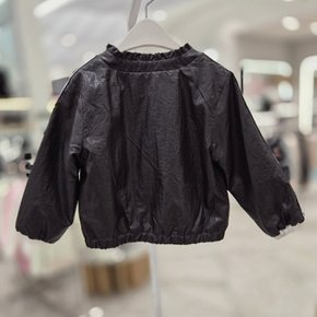 블랙 꽃 테잎 화섬 점퍼 Q61DAJ090