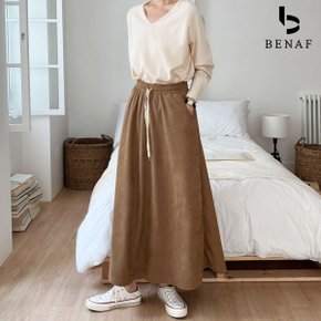 골덴 밴딩 롱스커트 FE3SR001_P347469093