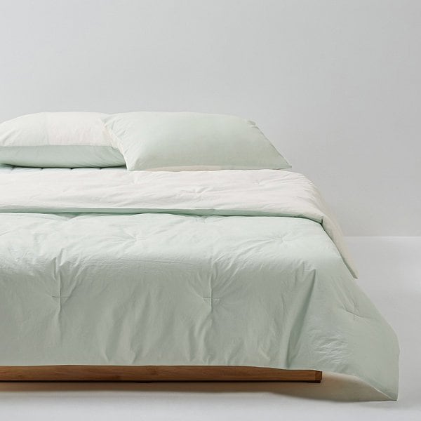사각사각 코튼 배색 차렵이불 SS 민트화이트 J60N902149345