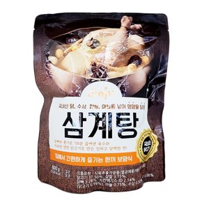 진주 삼계탕  800g/실온 국산 닭고기 멸균제품 레토르트 마늘 수삼 보양식