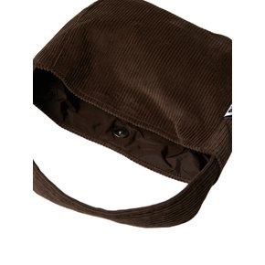 Corduroy Petit Handle Bag (Brown)