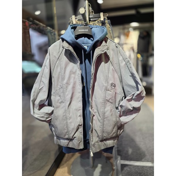 [시흥점] 피그워싱블루그레이 자수 윈드브레이커 재킷/JHZZ61103BL