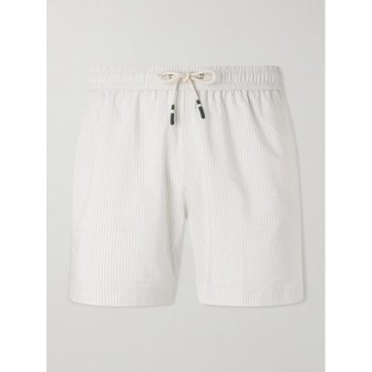 Hartford 하트퍼드 스트레이트 레그 미드 렝스 스트라이프 시어서커 스윔 쇼츠 46376663163009507