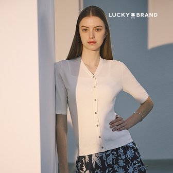  [Lucky Brand] 럭키브랜드 24SS 인견 니트 반팔 가디건 3종