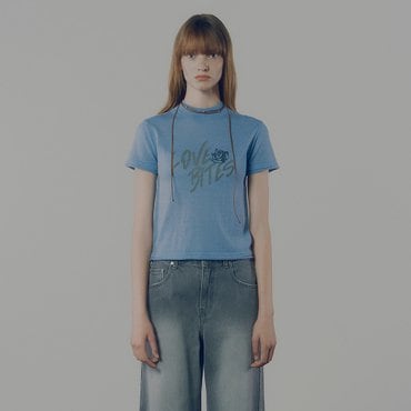 레이브 LOVE BITES Lettering Knit in Blue VK4AP159-22