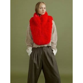 FLO fur dicky collar [red]