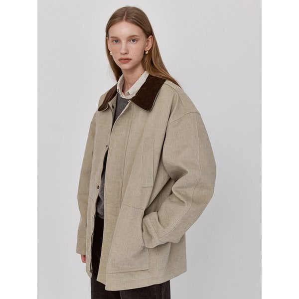 Corduroy Cotton Field Jacket - 2color