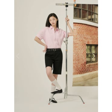 빈폴레이디스 슬림 버뮤다 치노 팬츠 - 블랙 BF5425C065