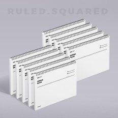 모트모트 스프링북 랜드스케이프 - 화이트 (룰드)(10EA)