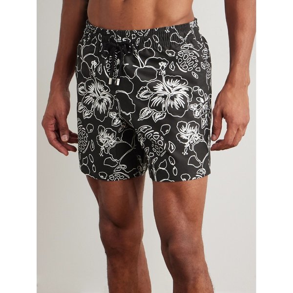 빌보콰 모레아 스트레이트 레그 미드 렝스 프린트  스윔 쇼츠 46376663162874800