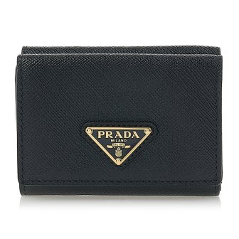 프라다(병행) [프라다] 1MH042 QHH F0002 여성 사피아노 컴팩트 지갑