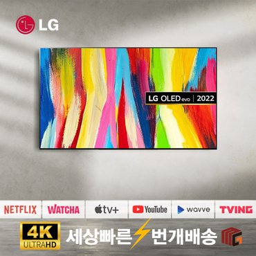 LG [리퍼] LGTV 올레드 OLED65C2 65인치(165cm) 4K 대형 스마트 TV 수도권 스탠드 설치비포함