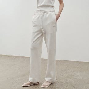 [정상가148,000원] [우먼] 코튼 라인 스웨트 팬츠 아이보리