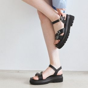 Multi Buckle 플랫폼 샌들 5.5cm -US7047 (3color)