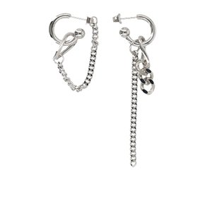 [해외배송] 저스틴 클렌퀏 티코 어시메트릭 후프 귀걸이 TIKOEARRINGS PALLADIUM