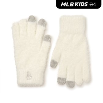 MLB키즈 (공식)24FW 밍크 오지 장갑 LA (Cream) 7AGLB0246-07CRS