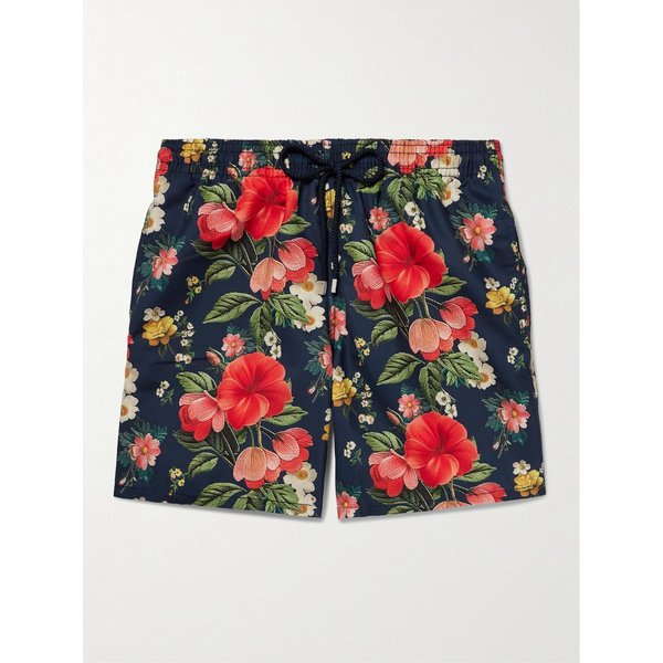 빌보콰 모레아 스트레이트 레그 미드 렝스 프린트  스윔 쇼츠 46376663162874787