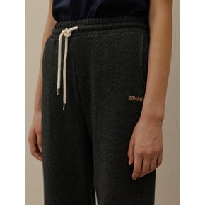 Basic straight sweat pants_Charcoal