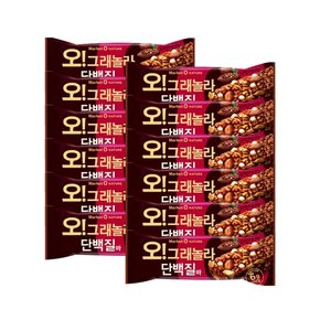 오리온 오그래놀라 단백질바 리얼초콜릿맛 40g x 12개 / 단백질6g 식사대용