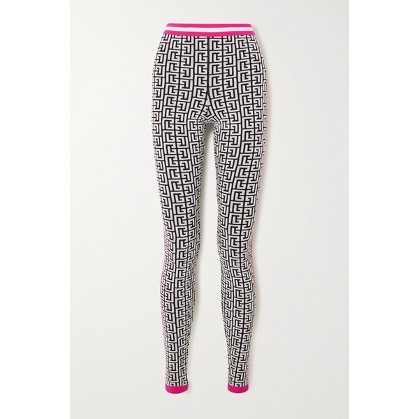 Jacquard-knit Wool-blend Leggings 블랙 1647597276308177