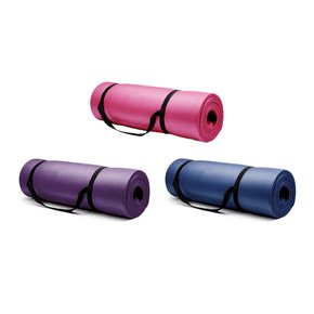 1+1 두꺼운 요가매트 15mm 스트랩포함 NBR 논슬립 스트레칭 운동매트
