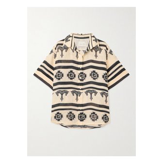 JOHANNA ORTIZ 요한나오르티즈 라 크레시엔테 프린트 리넨 셔츠 멀티컬러 46376663162873745