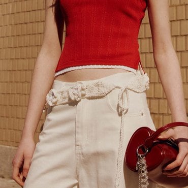 레이브 Flower Knit Belt VX5MT311_2color
